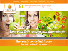 Tablet Screenshot of nutricentro.com.br